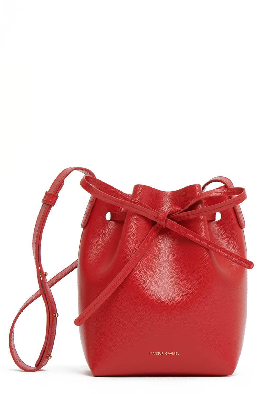 MANSUR GAVRIEL-Mini Mini Bucket Bag - Flamma Ballerina-FLAMBLRN