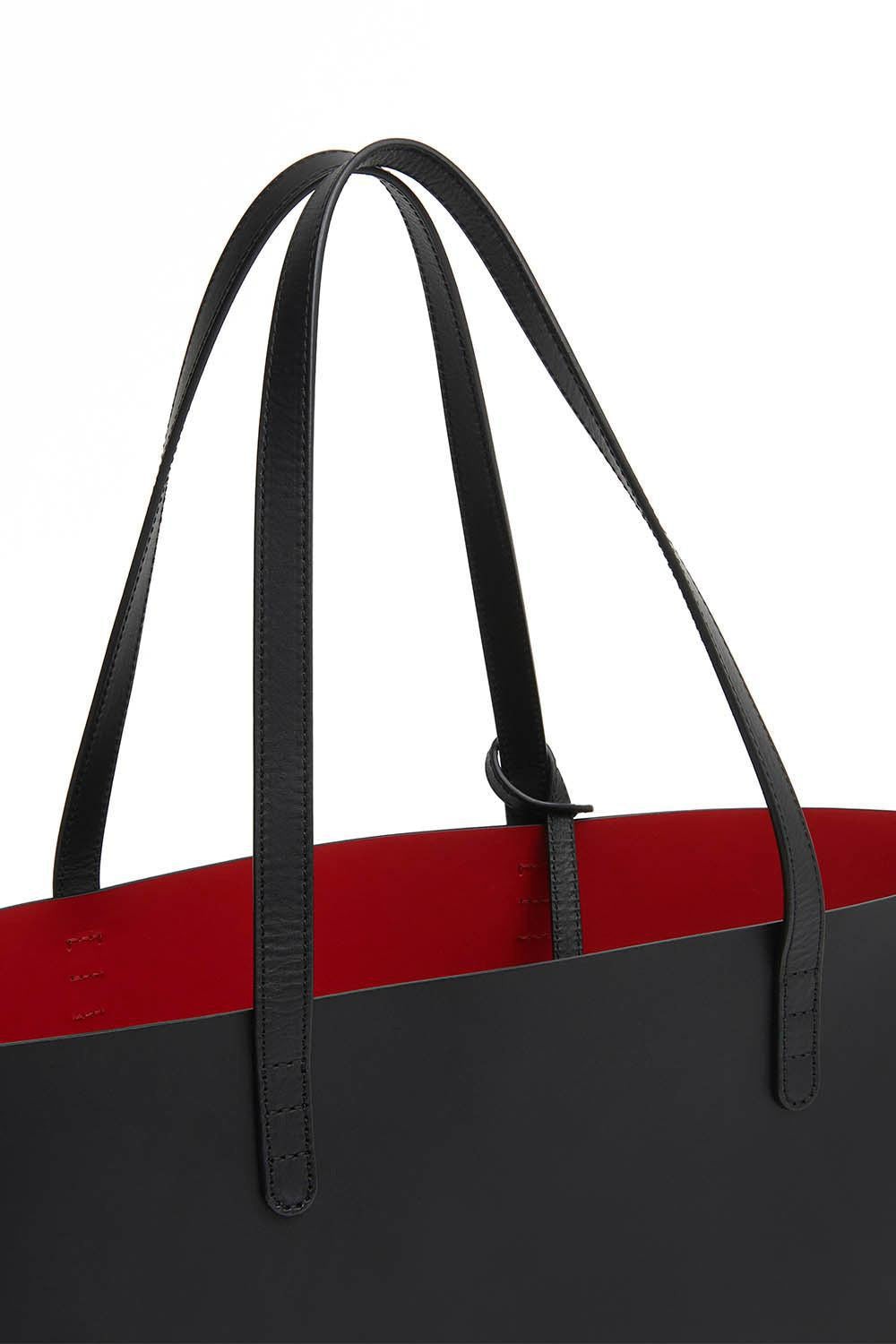 MANSUR GAVRIEL-Large Tote - Black Flamingo-BLK/FLAM