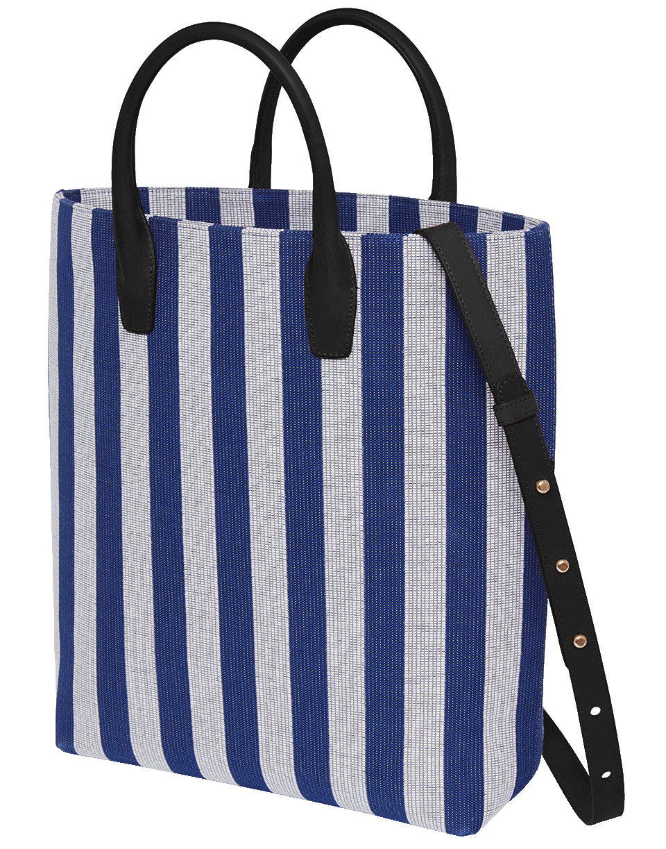 MANSUR GAVRIEL-North South Tote-BLUE/WHT