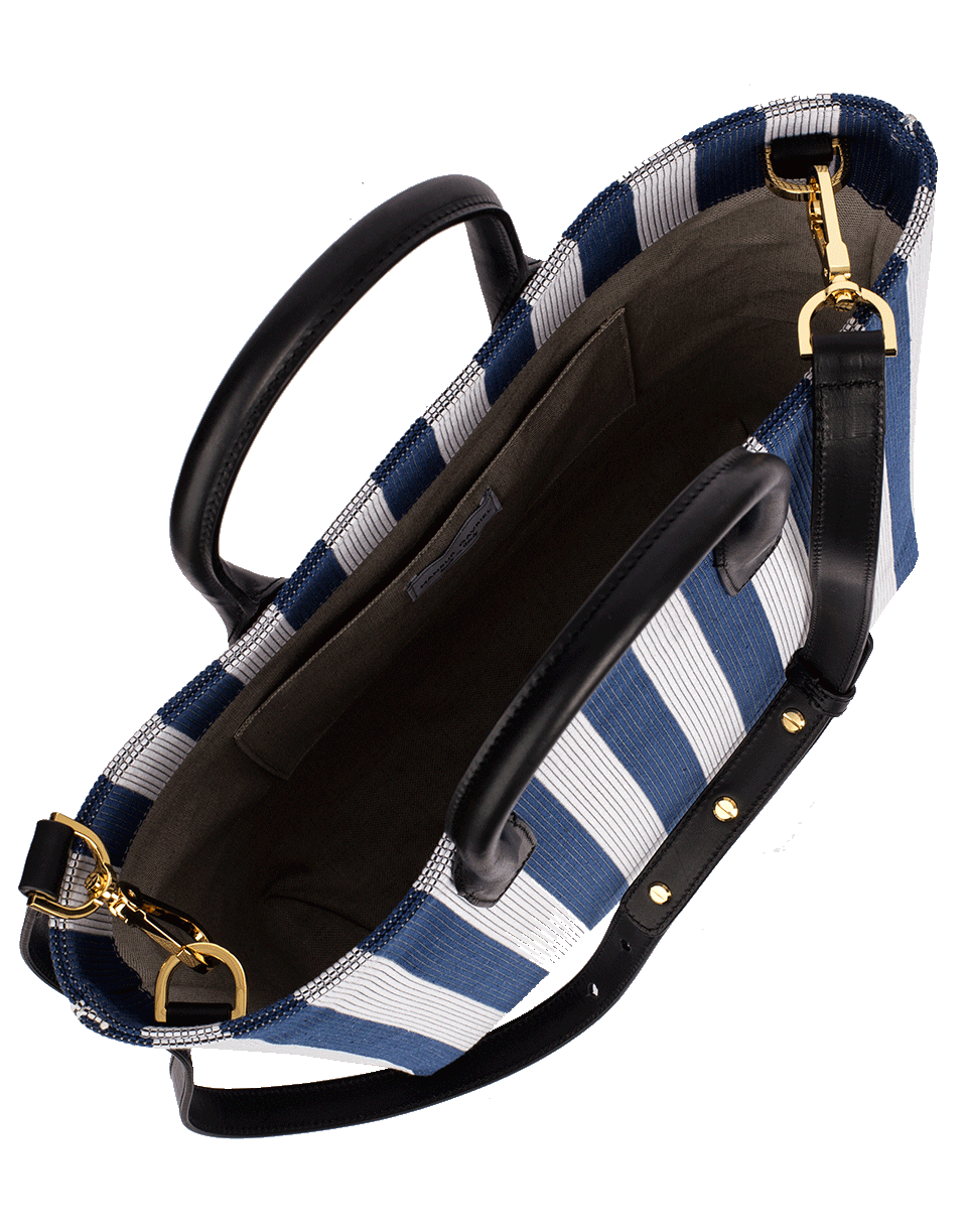 MANSUR GAVRIEL-North South Tote-BLUE/WHT