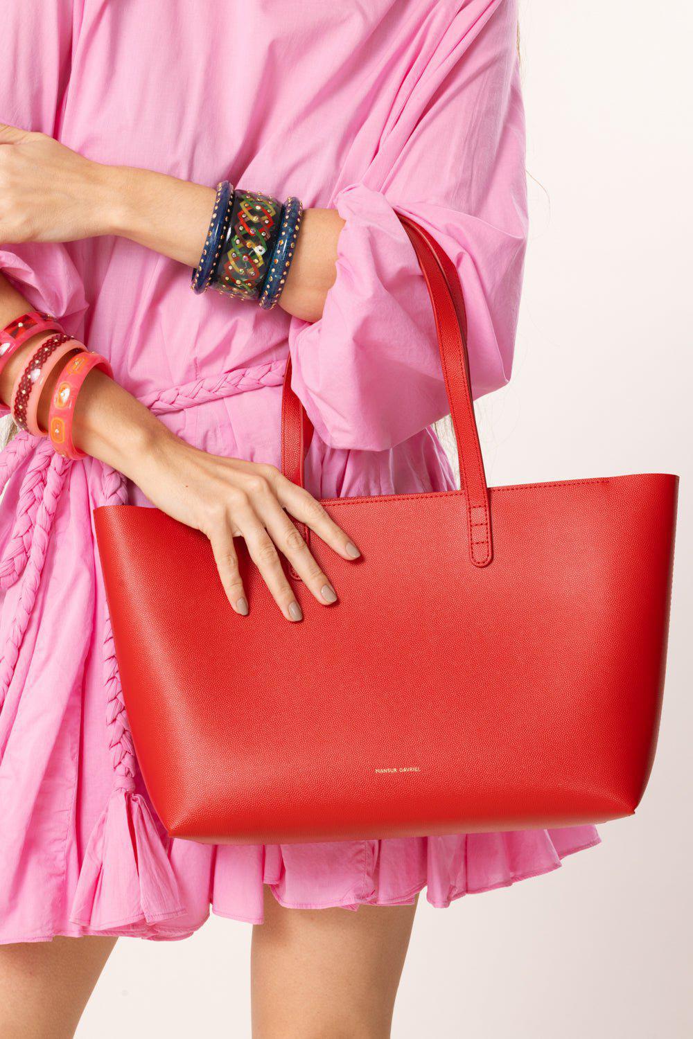 MANSUR GAVRIEL-Small Zip Tote - Flamma Ballerina-FLAMBLRN