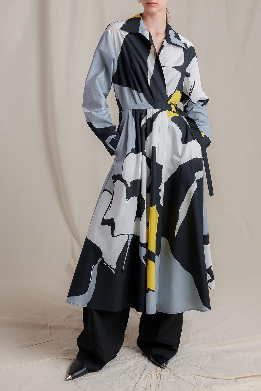 MANTU-Printed Chemisier Dress-