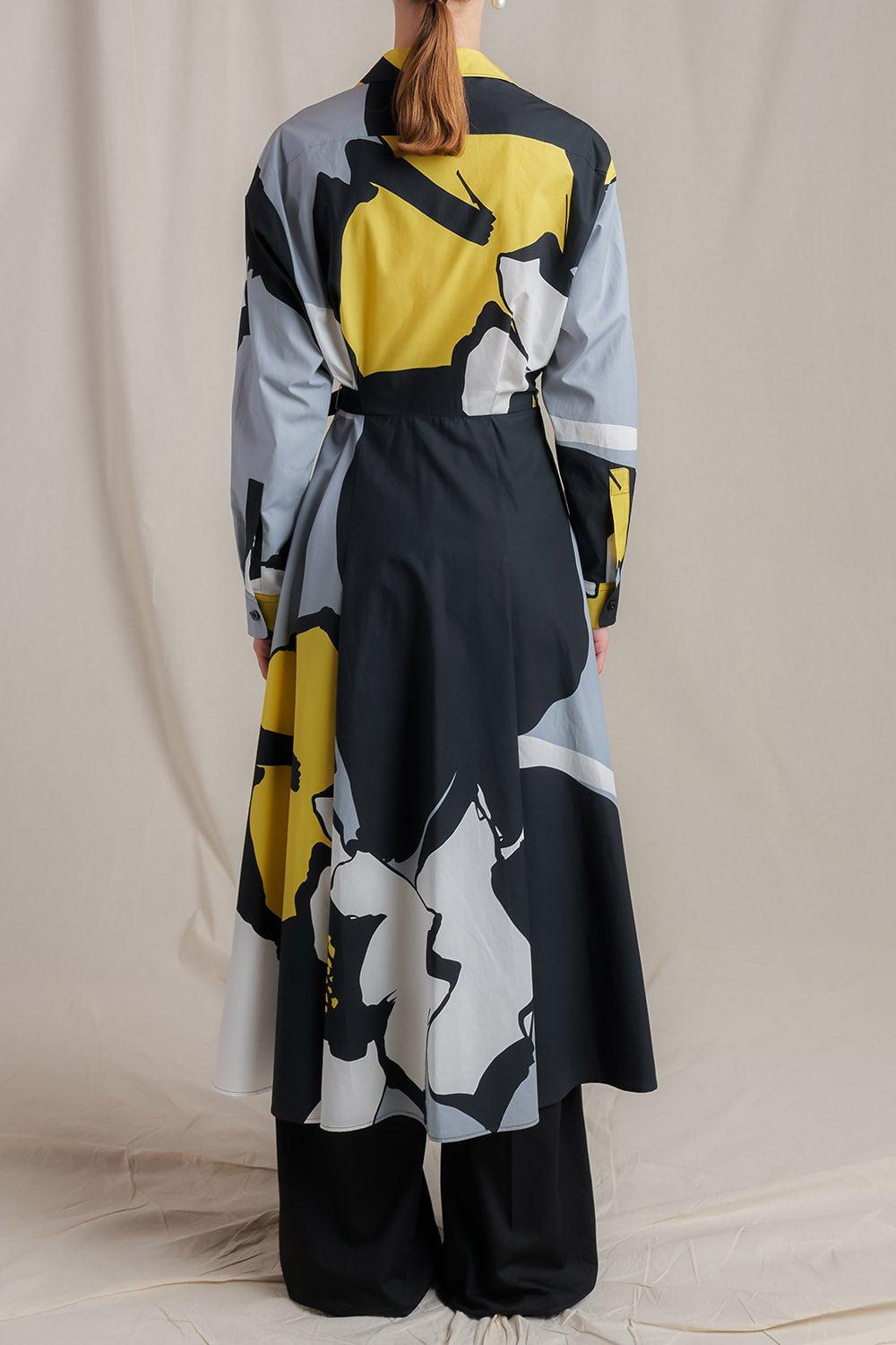 MANTU-Printed Chemisier Dress-