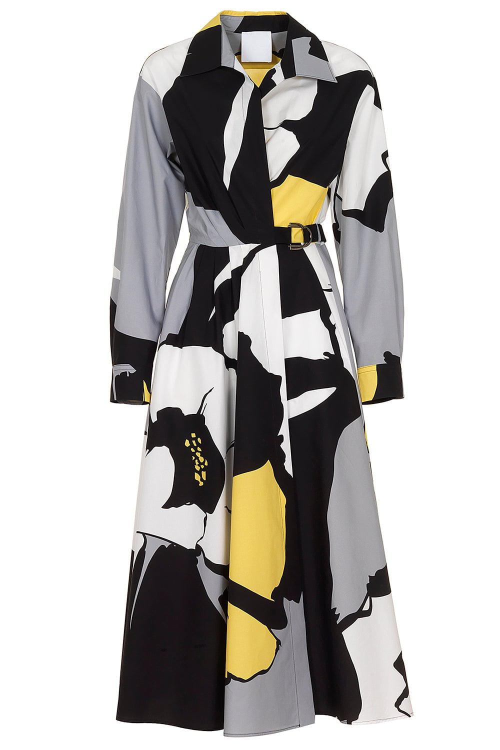 MANTU-Printed Chemisier Dress-