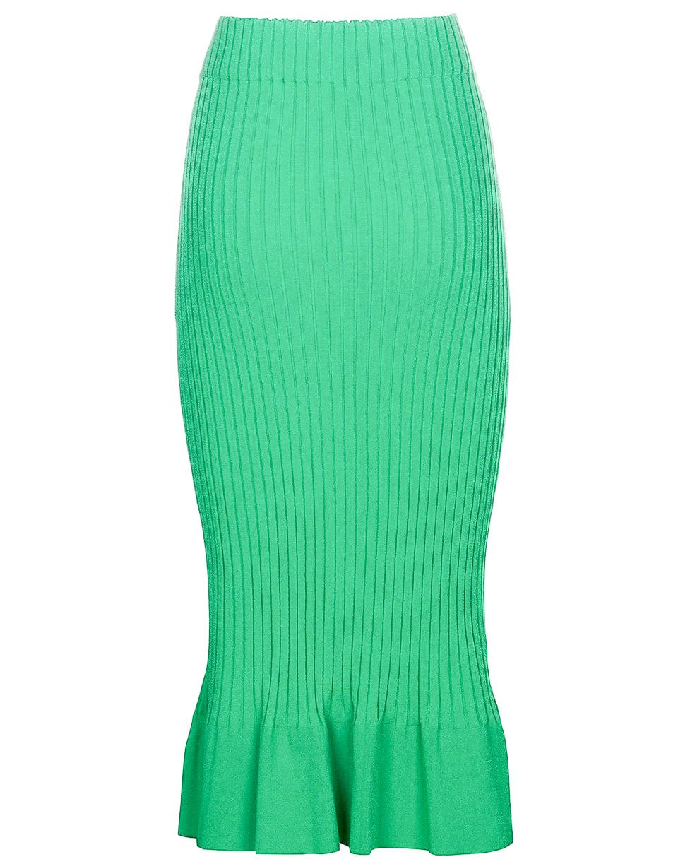 MANTU-Slim Ribbed Knit Pencil Skirt-
