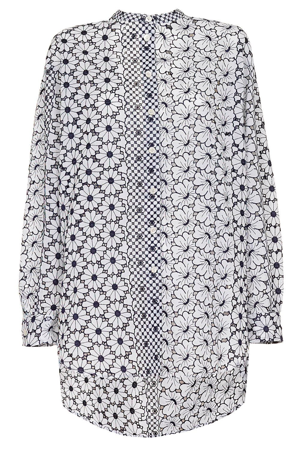 MANTU-Long Sleeve Tie Back Blouse-