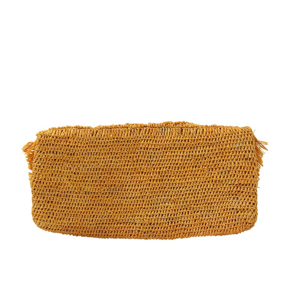 MAR Y SOL-Giselle Scallop Fringe Clutch-SUNFLWR