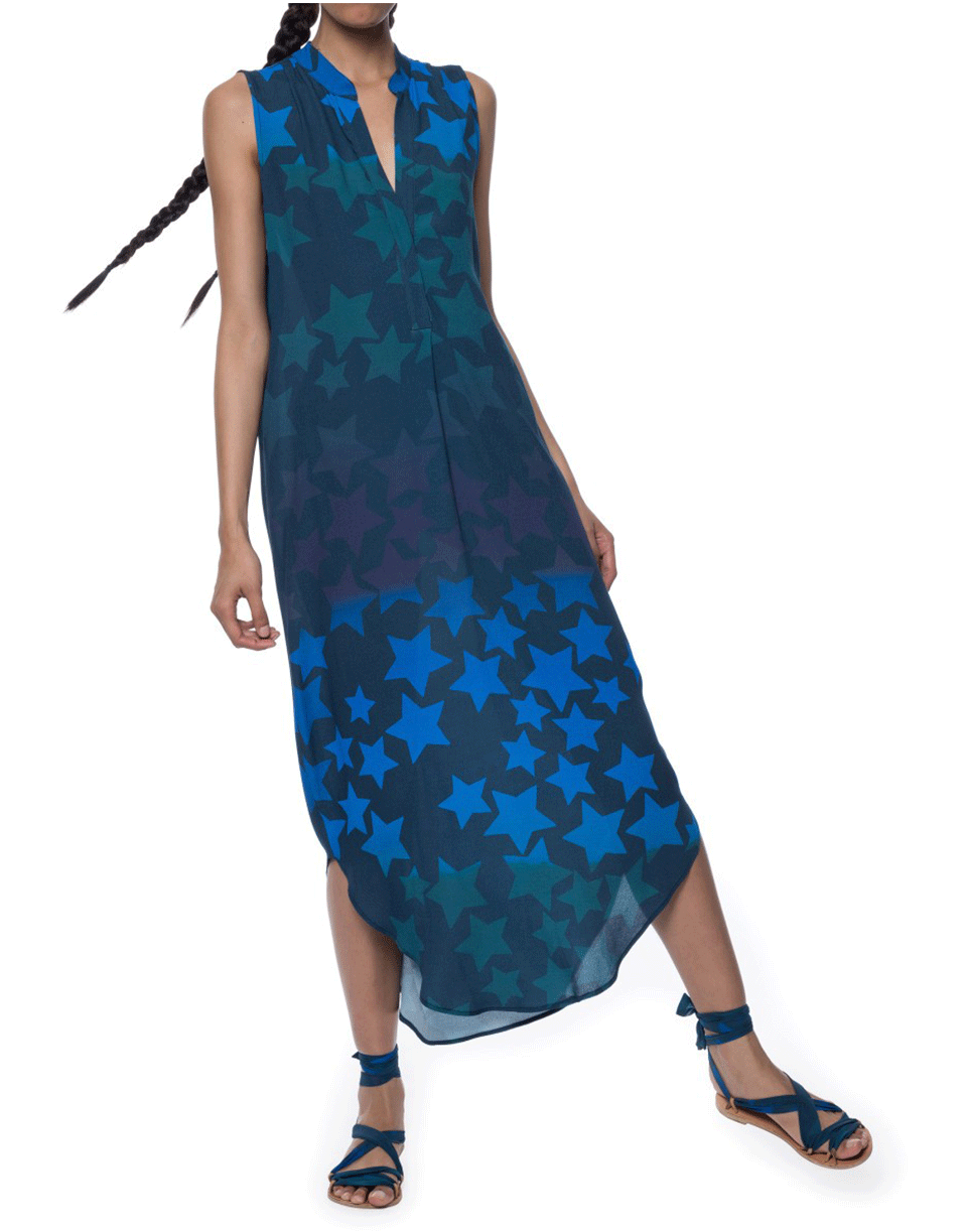 MARA HOFFMAN-Star Blast Shirt Dress-
