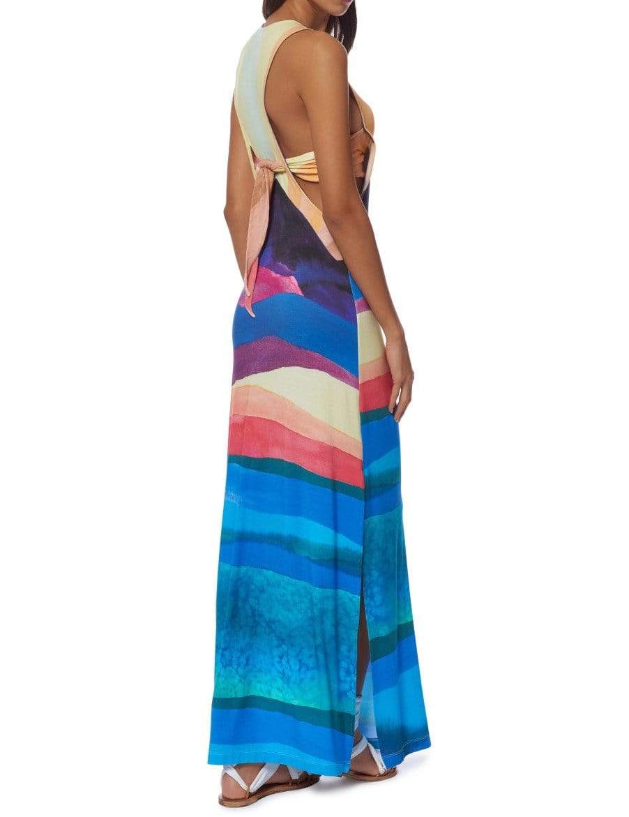 MARA HOFFMAN-Tie Back Maxi Dress-