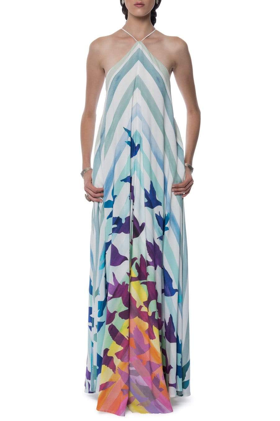 MARA HOFFMAN-Low Back Maxi Dress-