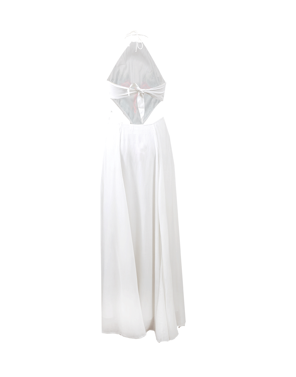 MARA HOFFMAN-Embroidered Cut Out Dress-WHITE