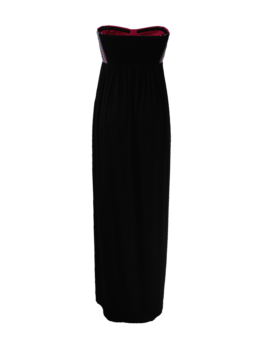 MARA HOFFMAN-Mirror Embroidered Strapless Dress-