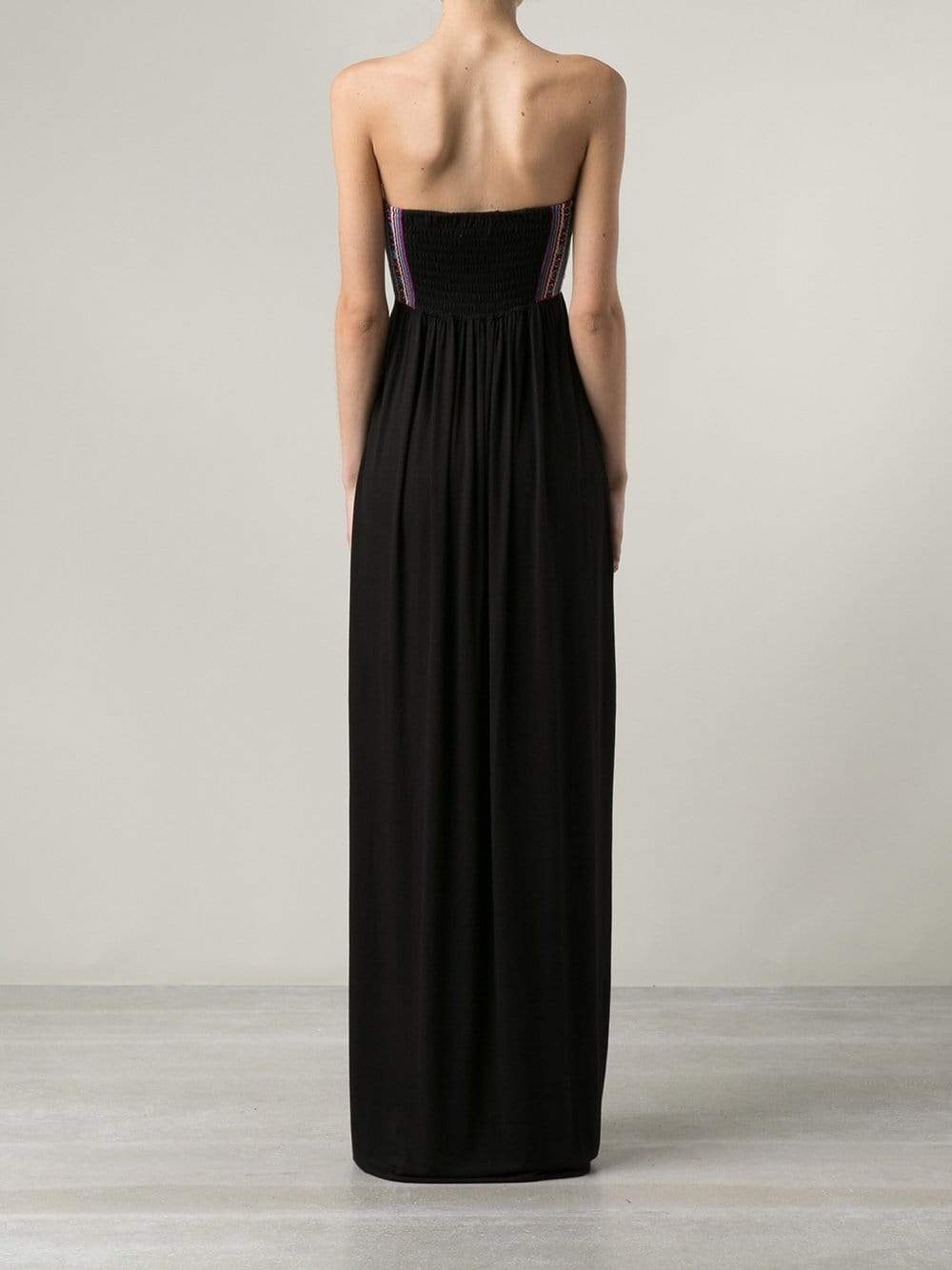 MARA HOFFMAN-Mirror Embroidered Strapless Dress-