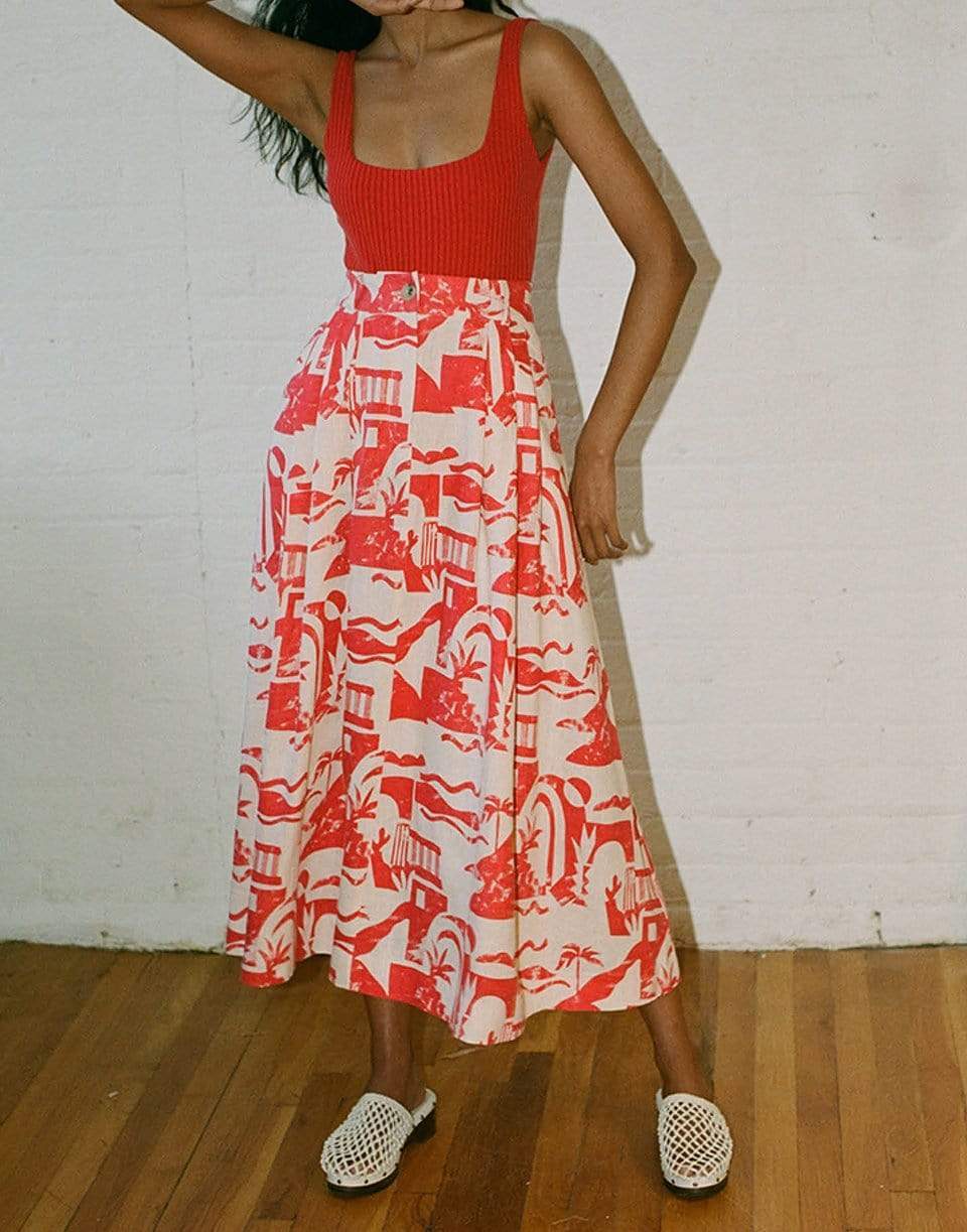 MARA HOFFMAN-Helios Tulay Maxi Skirt-