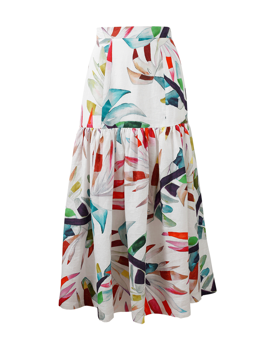MARA HOFFMAN-Drop Waist Midi Skirt-