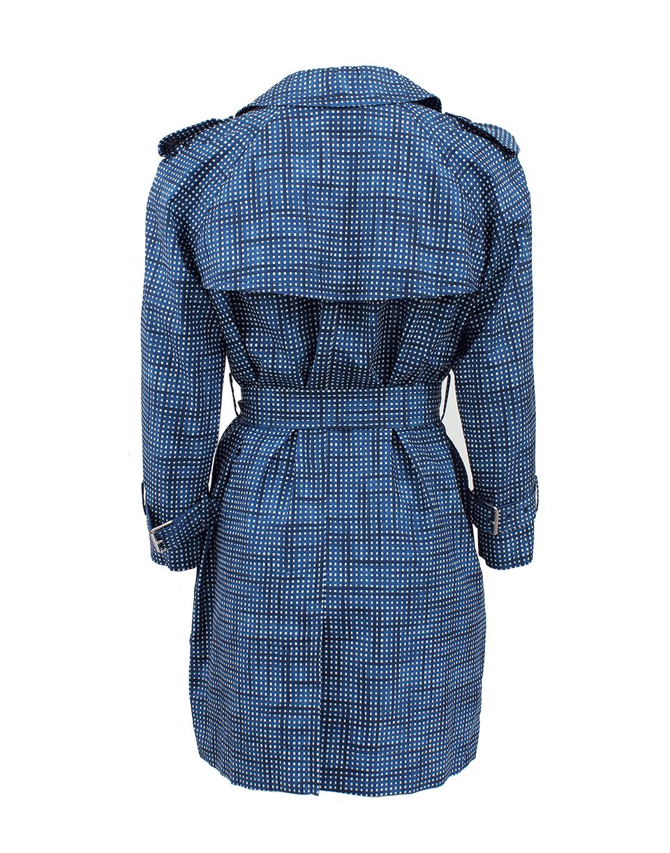 MARC JACOBS-Belted Check Trench Coat-