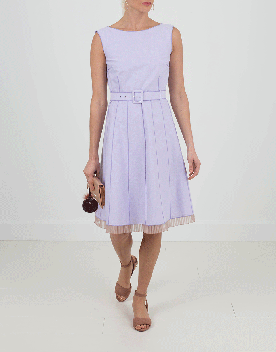 MARC JACOBS-Belted Dress With Gored Skirt-