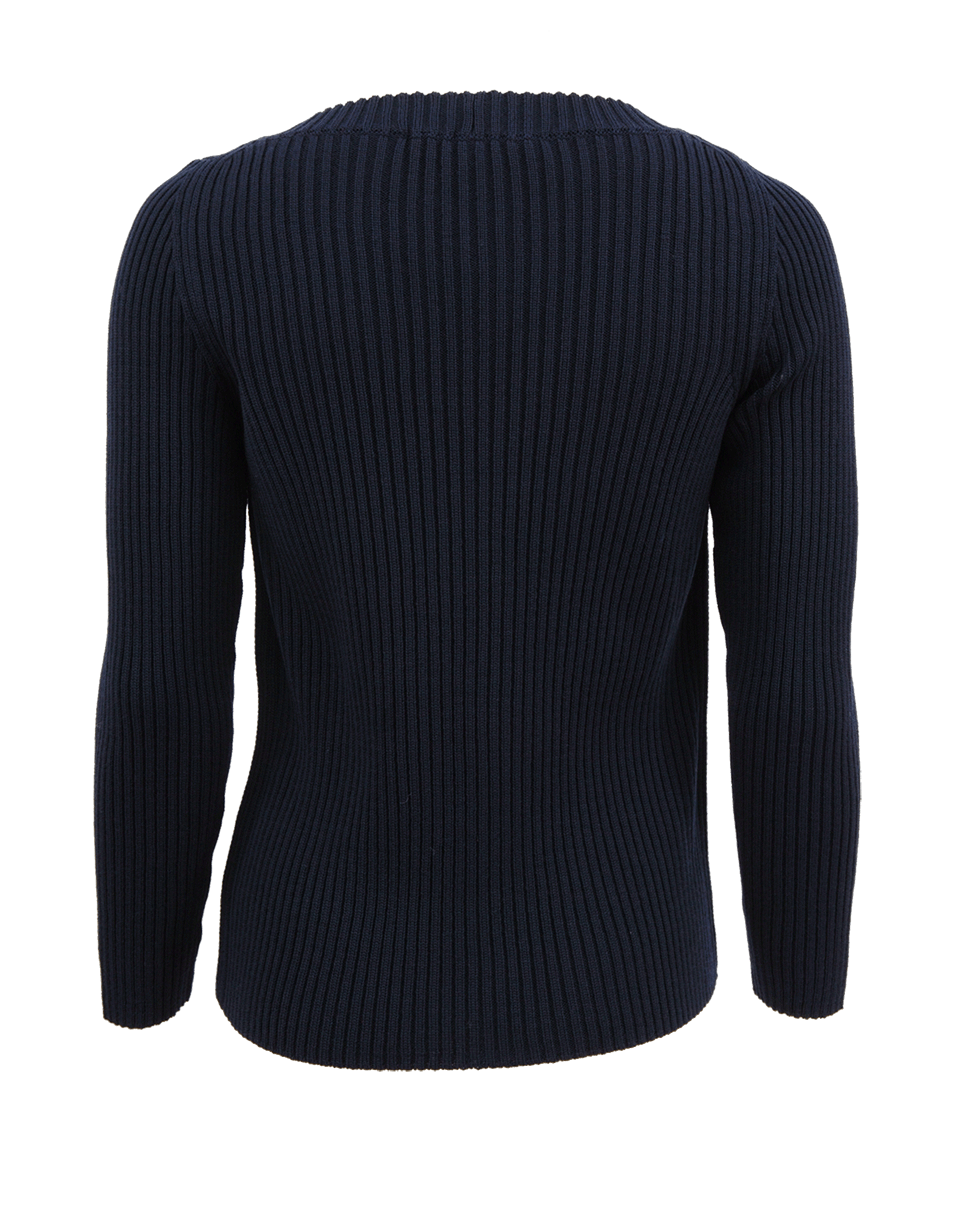 MARC JACOBS-Navy V-Neck Cardigan-NAVY
