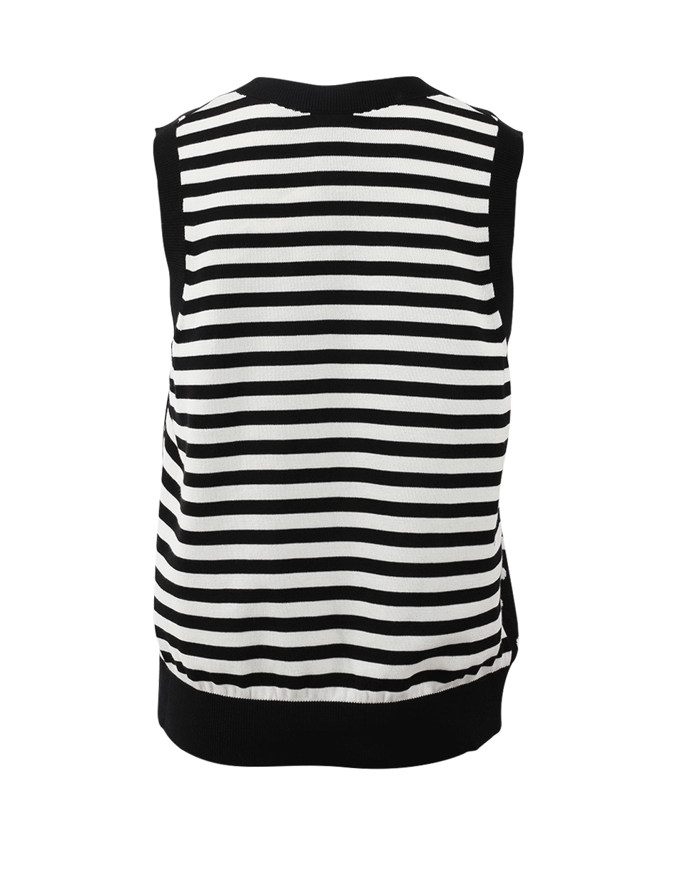 MARC JACOBS-Spot And Striped Sweater Vest-
