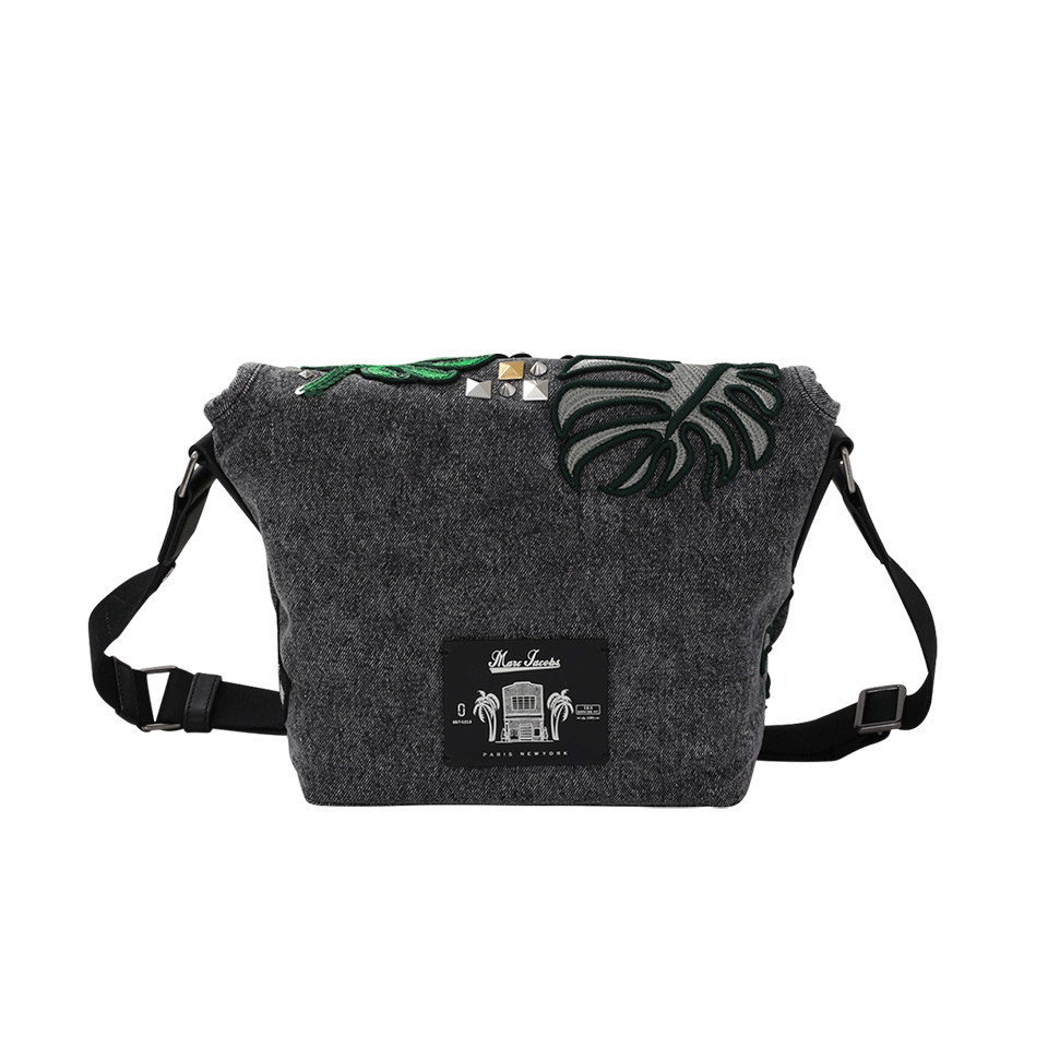 MARC JACOBS-Paradise Small Courier-BLK/SLVR