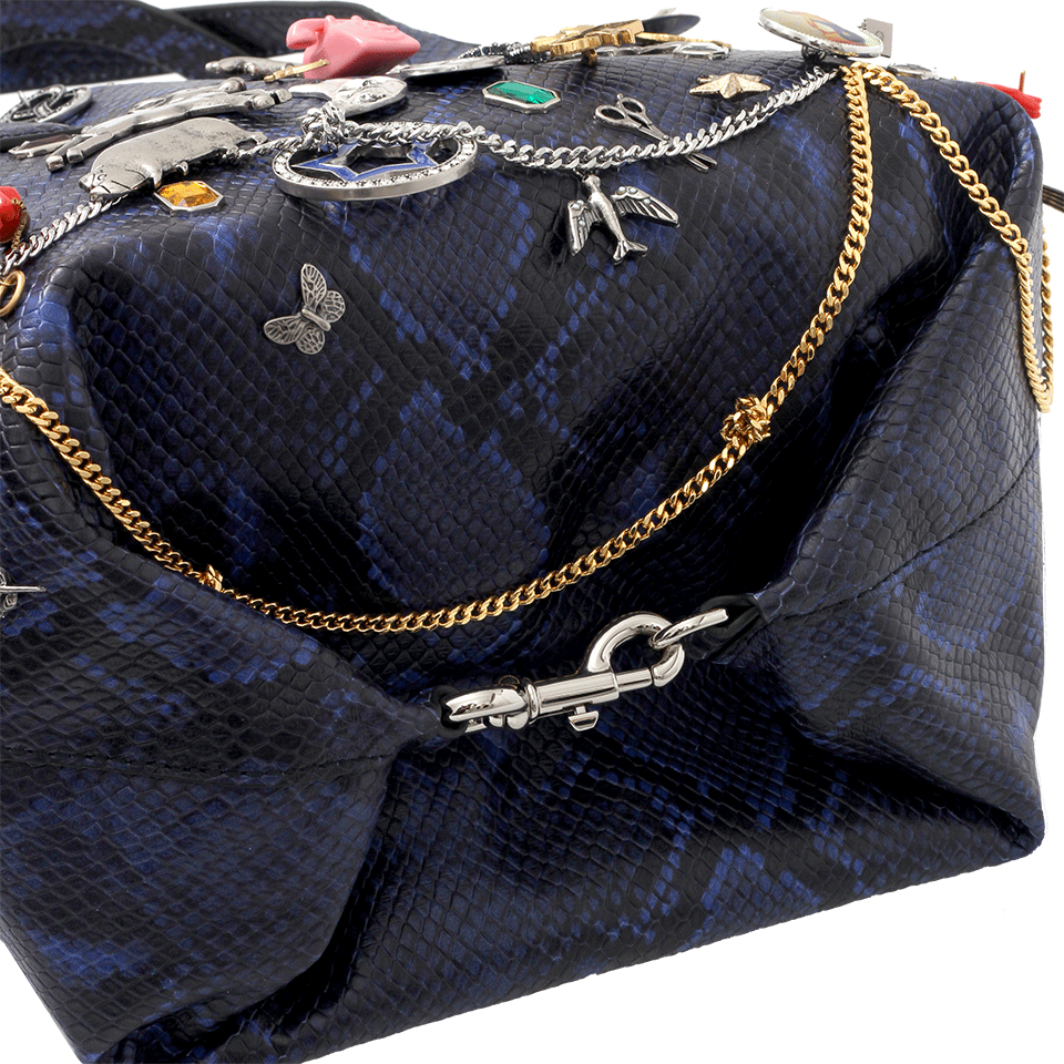 MARC JACOBS-Mini Embellished Wingman Shopping Bag-COBALT
