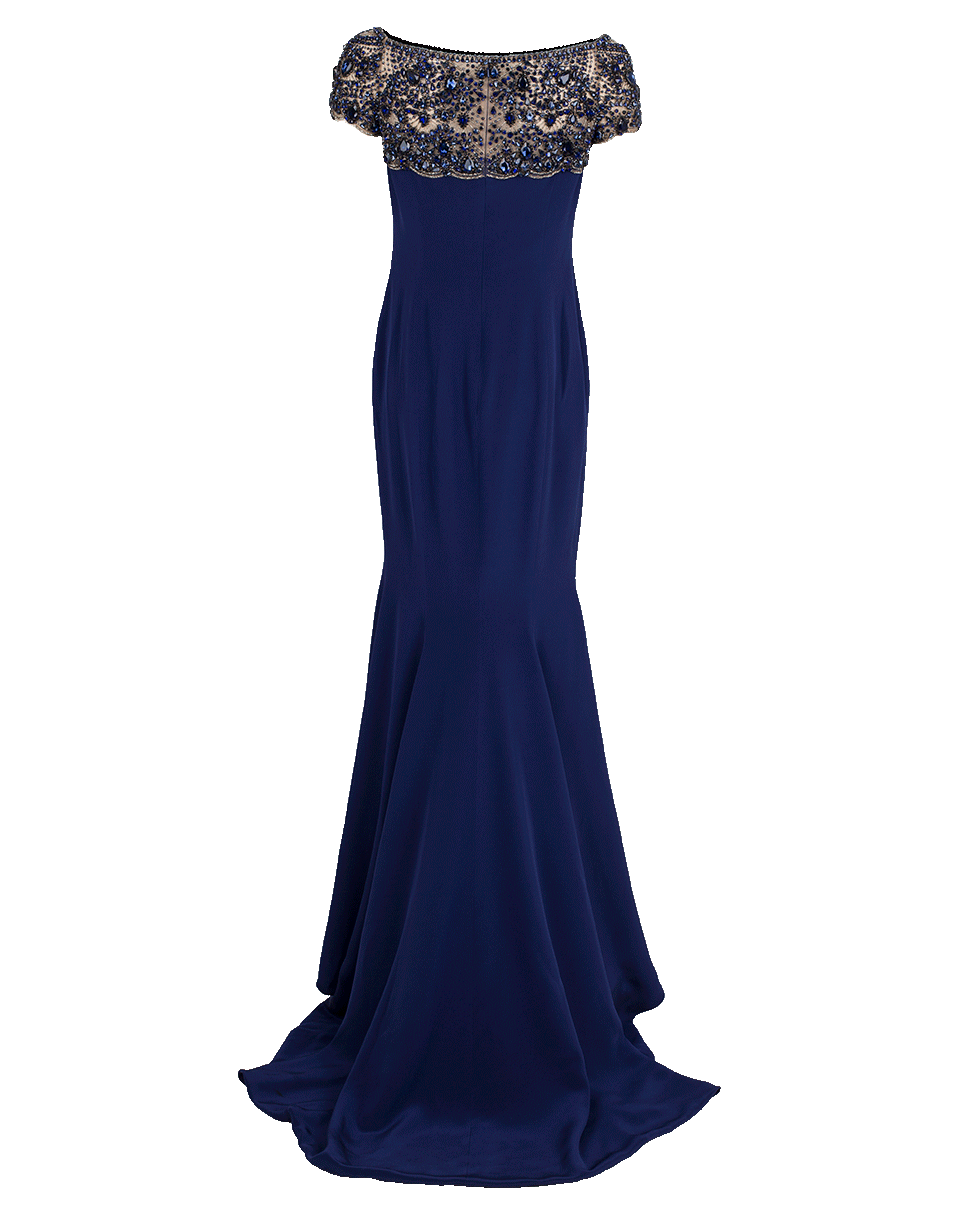 MARCHESA-Beaded Gown-
