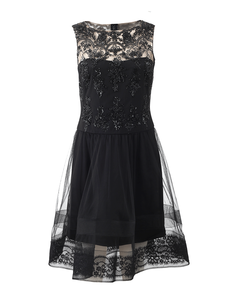 MARCHESA NOTTE-Cocktail Dress With Full Skirt-