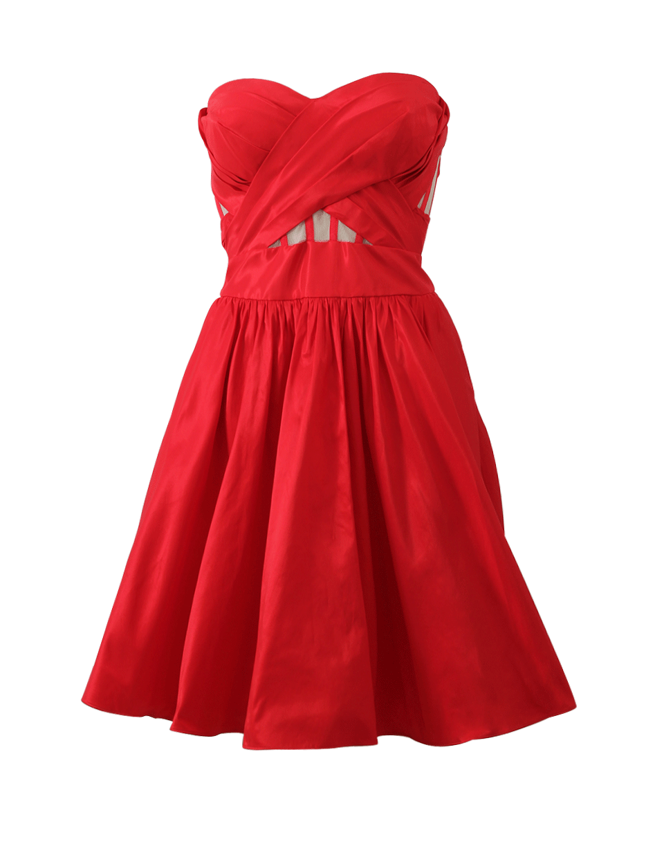 MARCHESA NOTTE-Strapless Cocktail Dress-