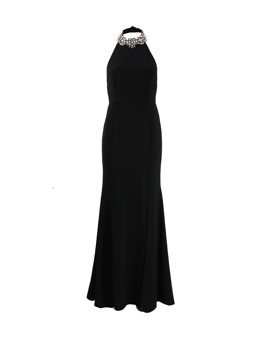 MARCHESA NOTTE-Halter Gown-