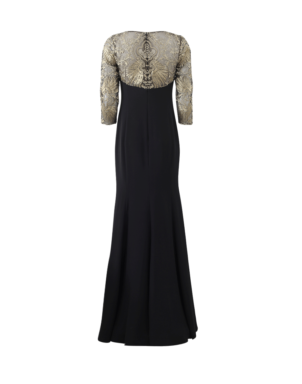 MARCHESA NOTTE-Illusion Column Gown-