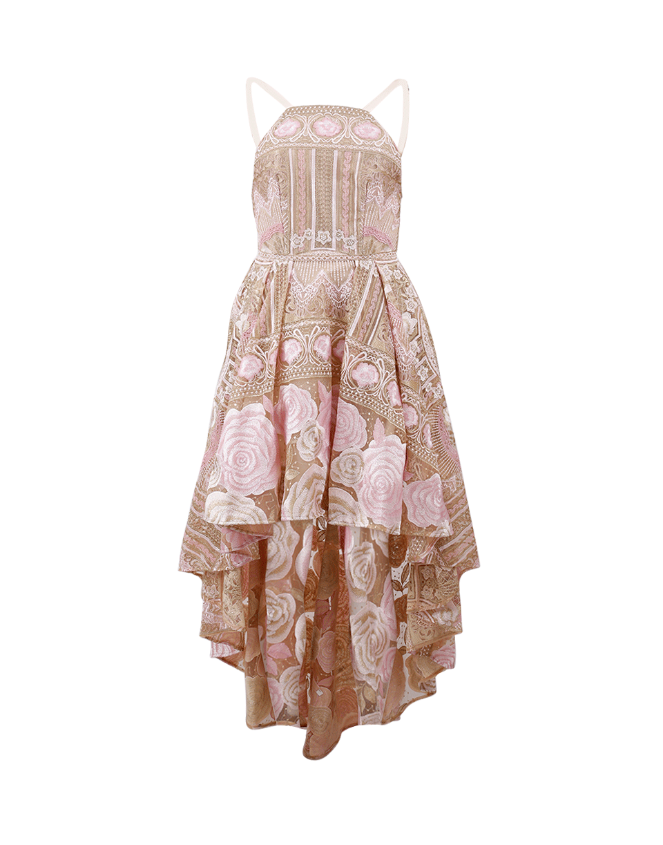 MARCHESA NOTTE-Hi Low Tulle Gown-
