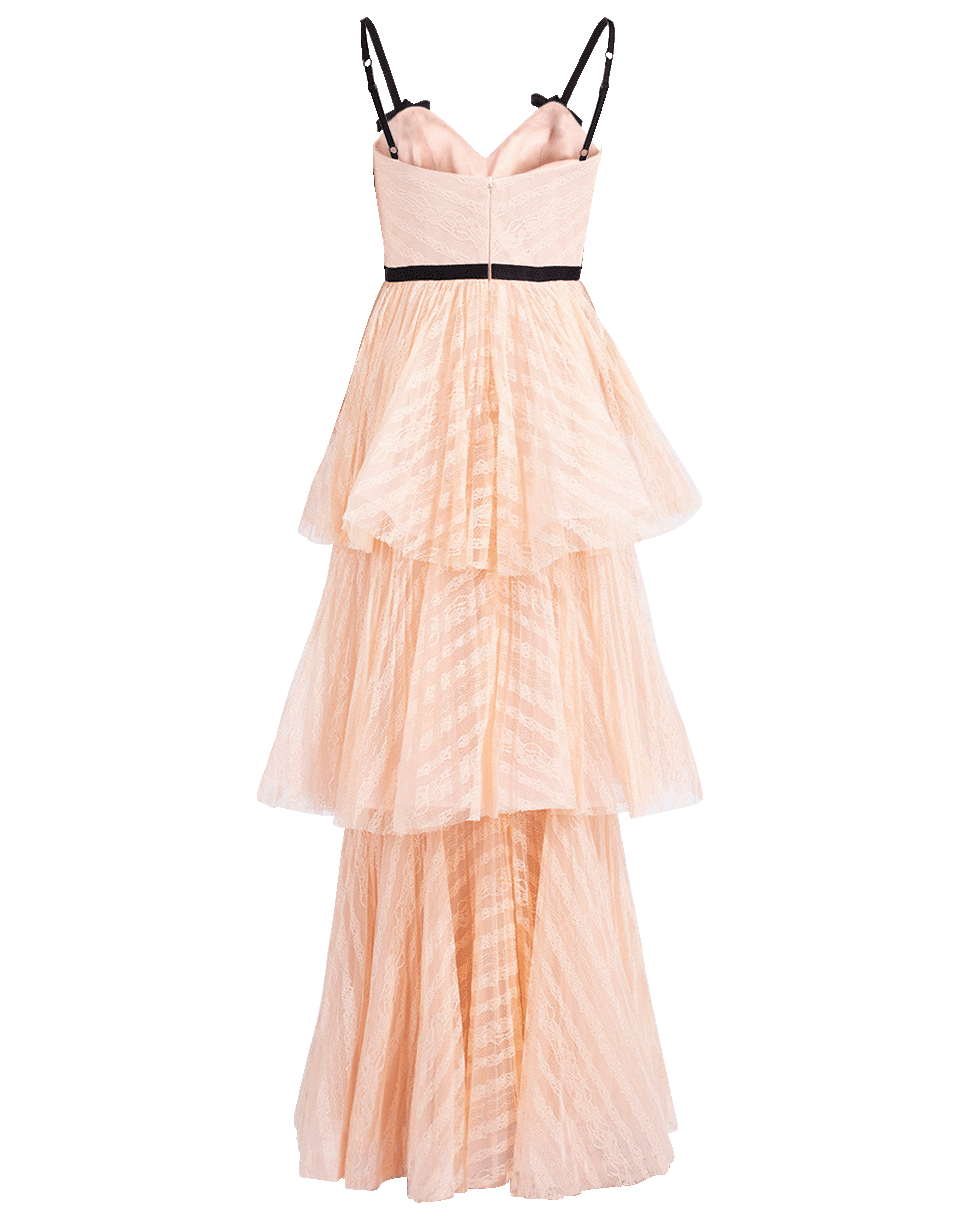 MARCHESA NOTTE-Tiered Gown-
