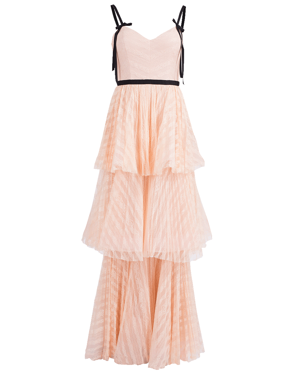 MARCHESA NOTTE-Tiered Gown-