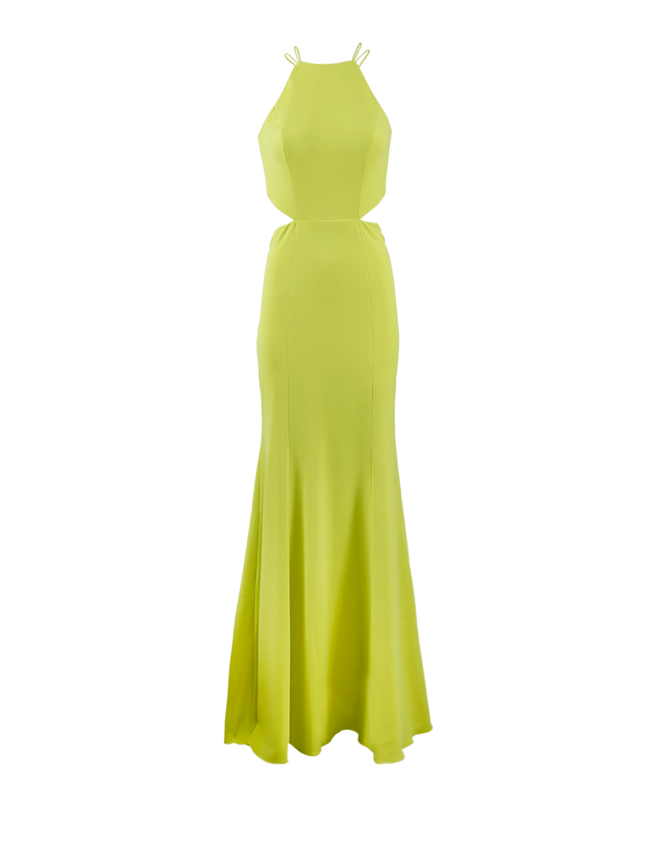 MARCHESA NOTTE-Cutout Crepe Gown-