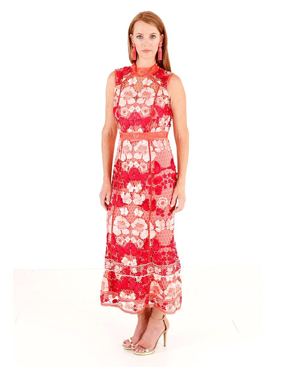 MARCHESA NOTTE-Floral Gown-