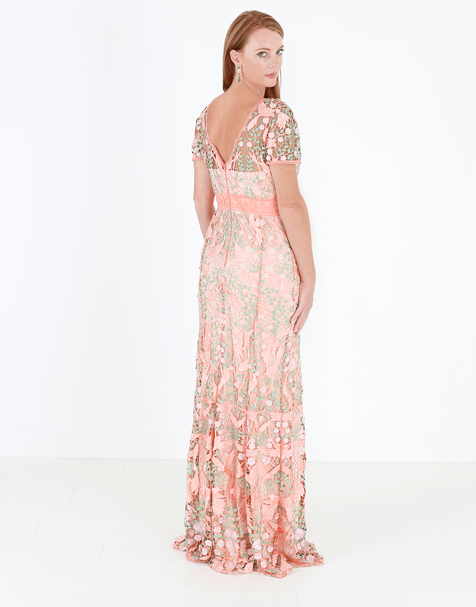 MARCHESA NOTTE-Lace Gown-
