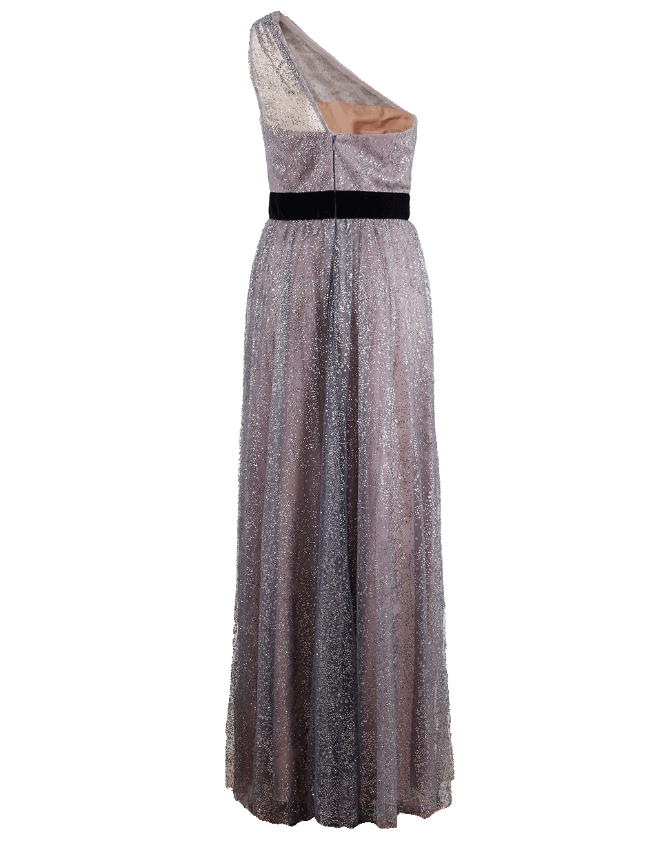 MARCHESA NOTTE-Glitter Tulle Gown-