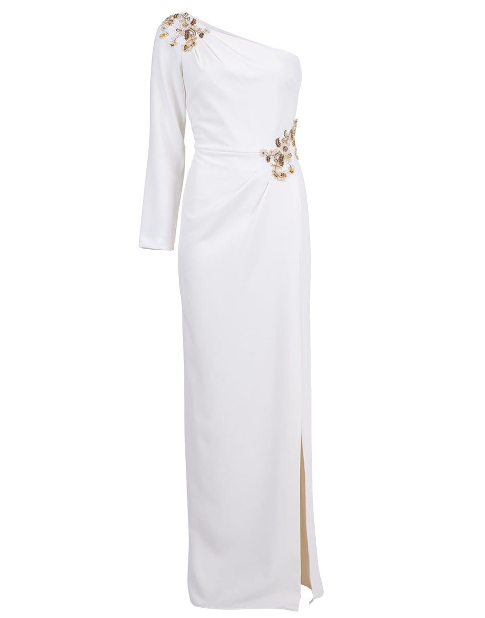 MARCHESA NOTTE-One Shoulder Gown-