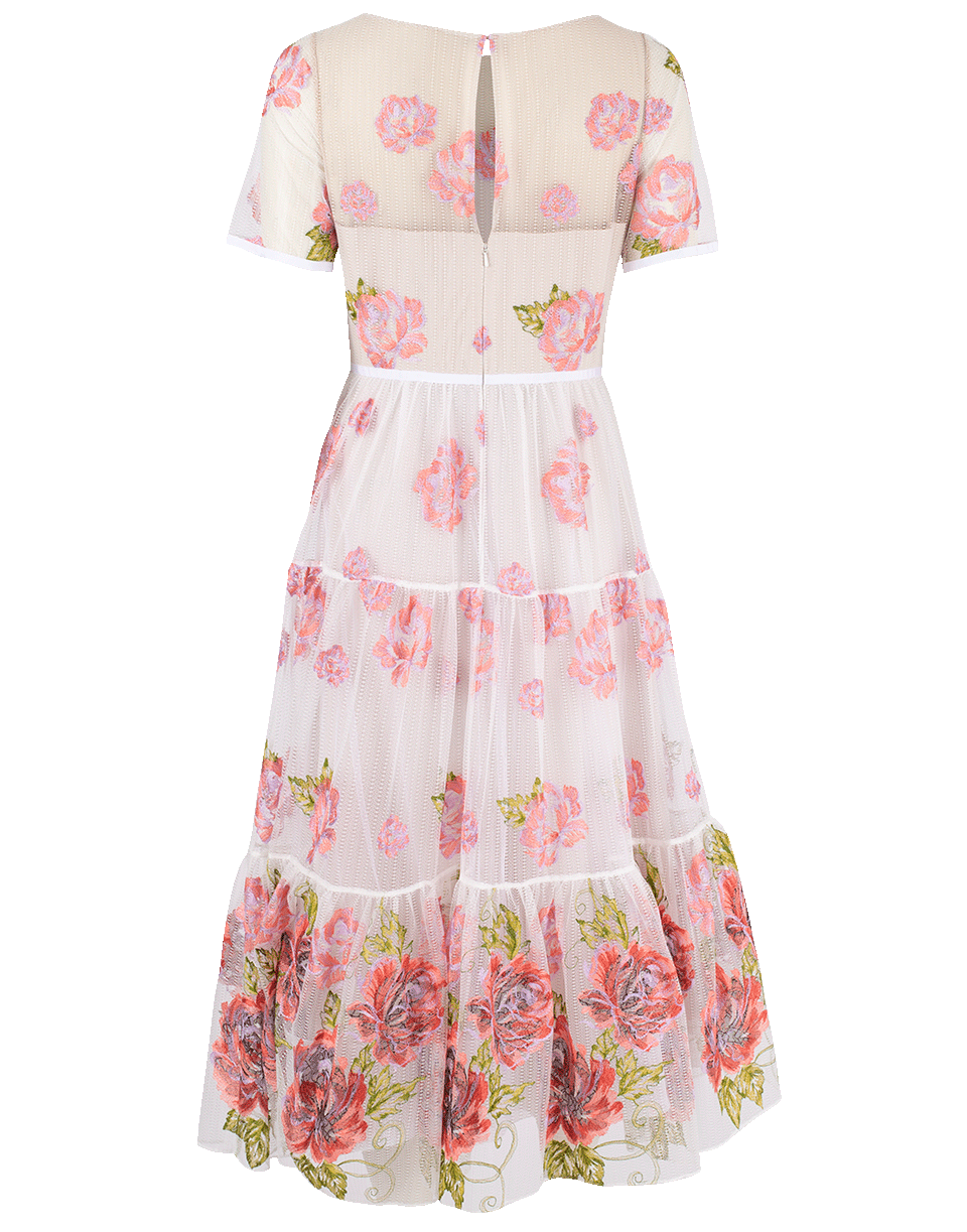 MARCHESA NOTTE-Floral Embroidered Gown-