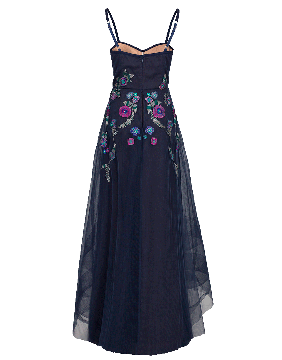 MARCHESA NOTTE-High Low Corseted Gown-