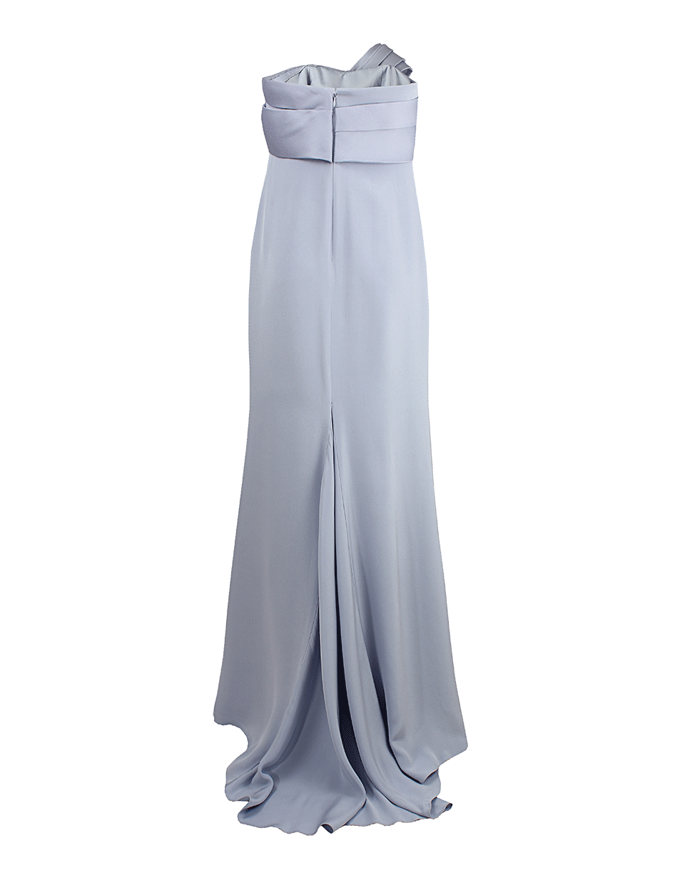 MARCHESA NOTTE-Strapless Origami Bust Gown-