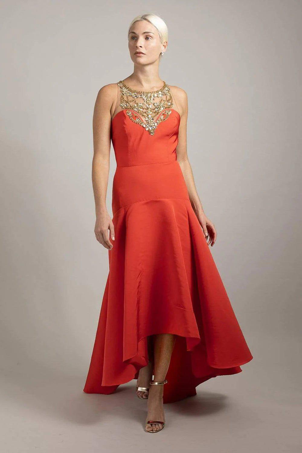 MARCHESA NOTTE-High Low Gown-