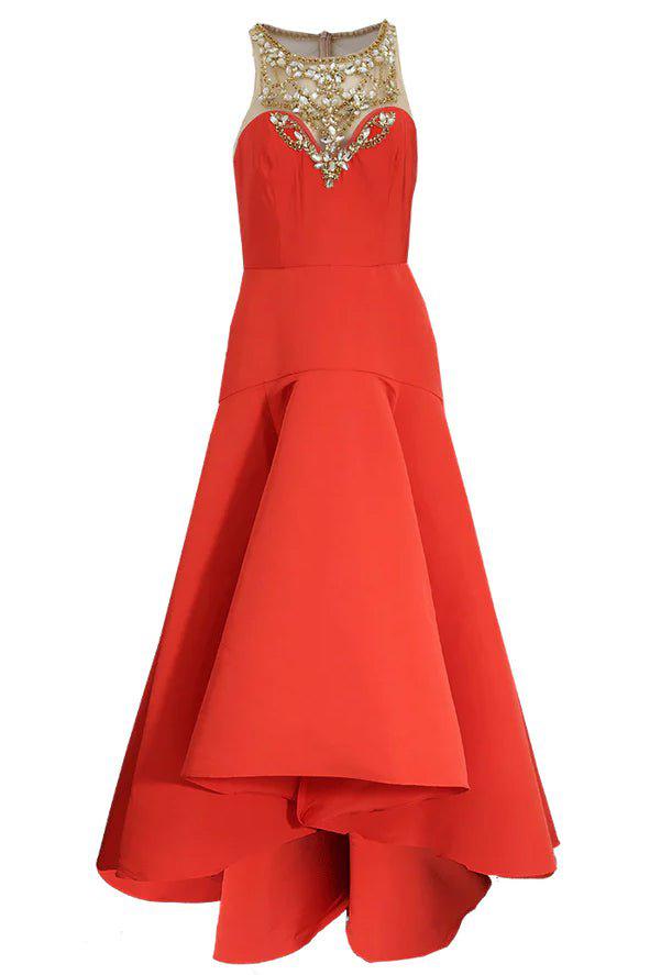 MARCHESA NOTTE-High Low Gown-