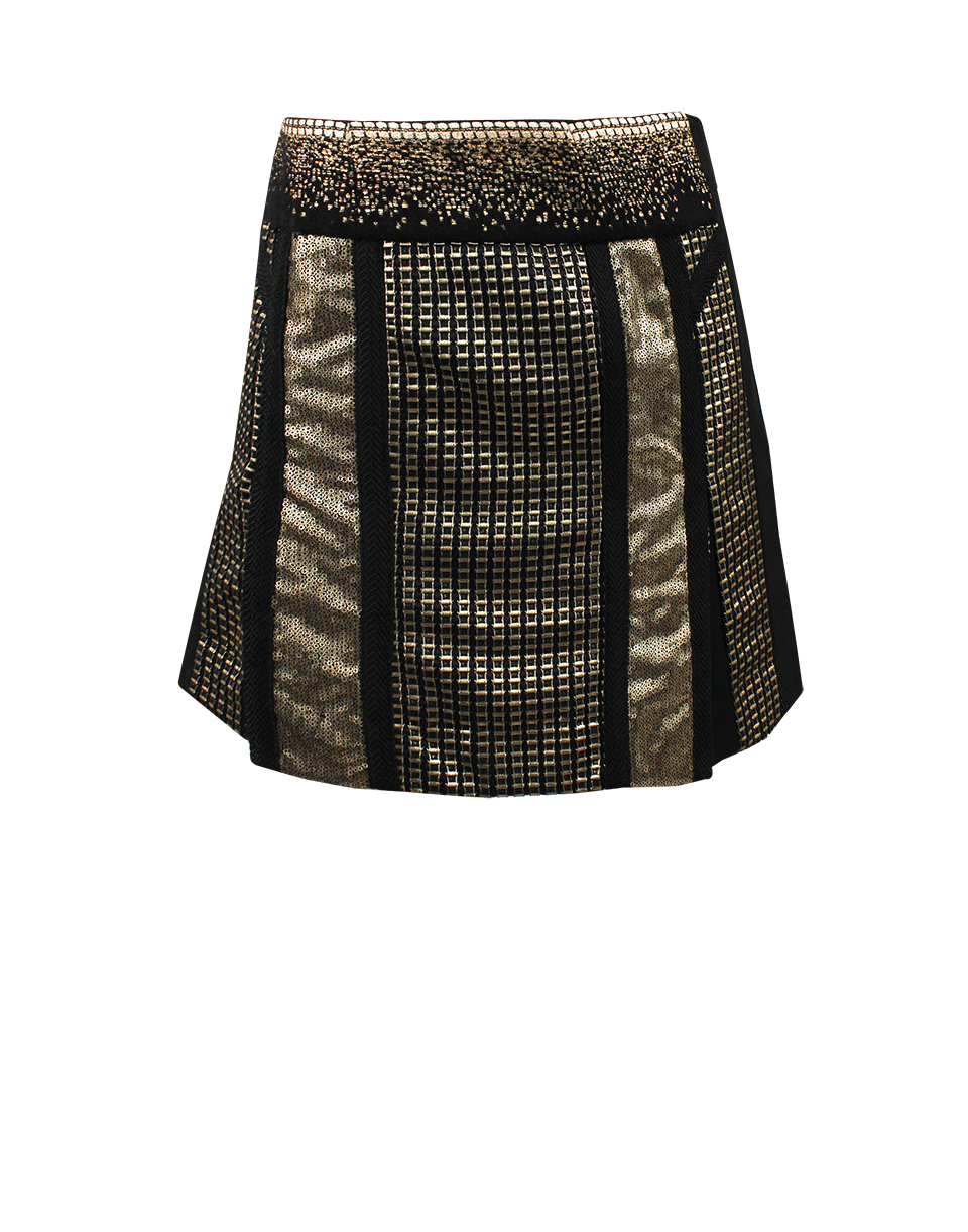 MARCHESA VOYAGE-Embellished Mini Skirt-