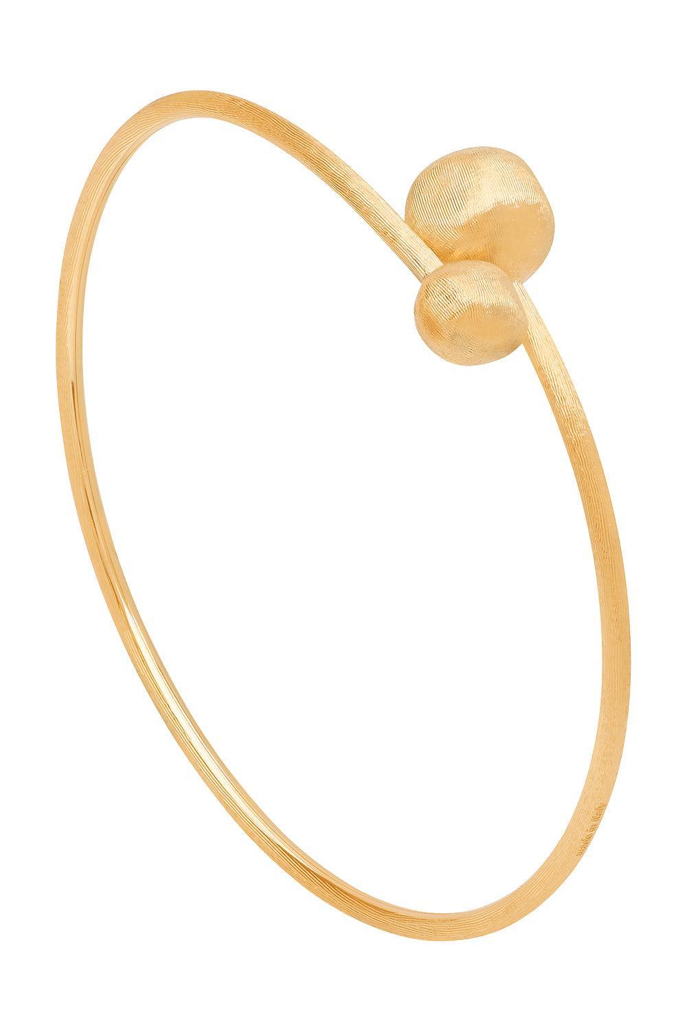 Africa Hugging Bangle Bracelet-YELLOW GOLD-2.25-JEWELRYFINE JEWELBRACELET O-MARCO BICEGO