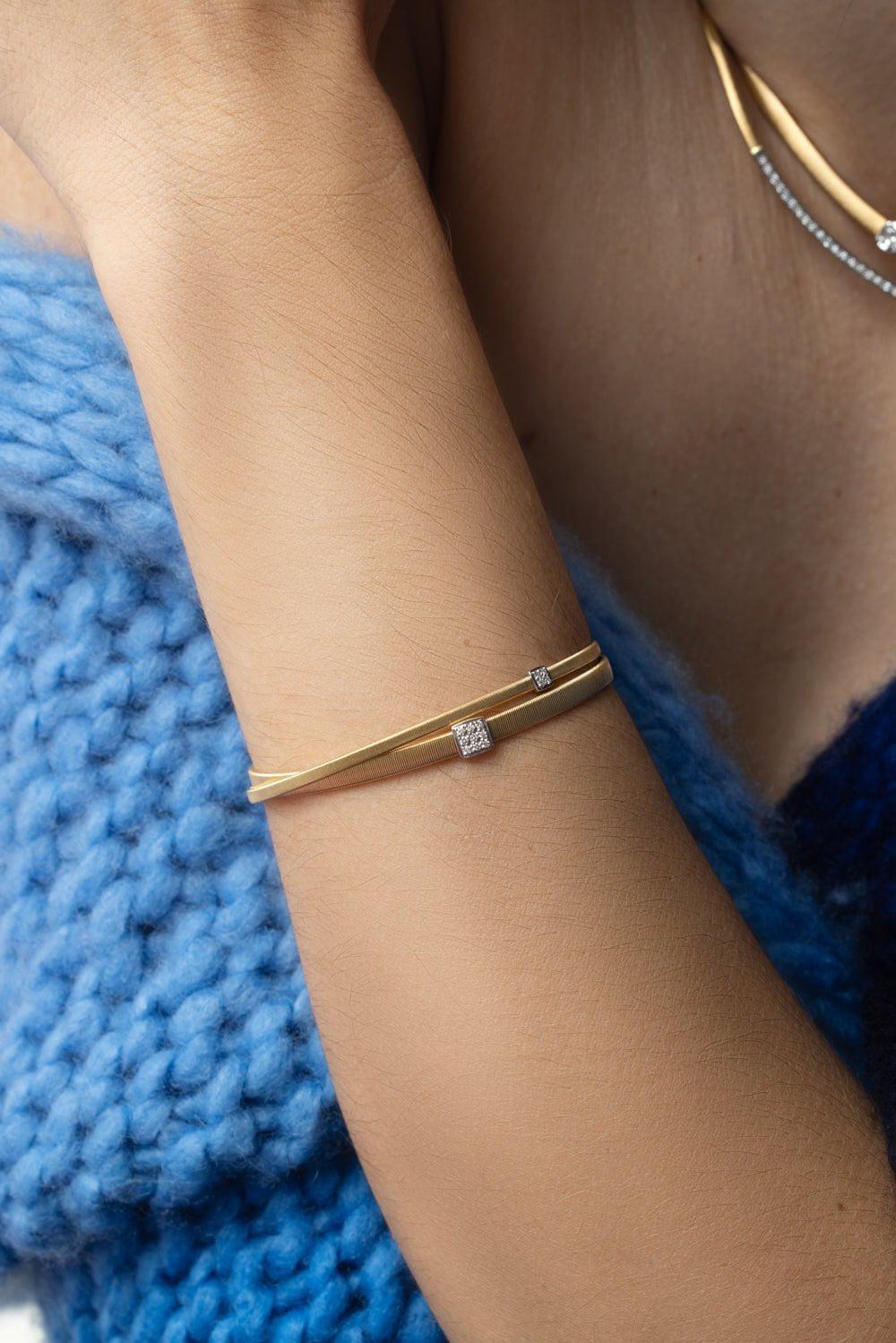MARCO BICEGO-Two Strand Coil Bracelet-YELLOW GOLD