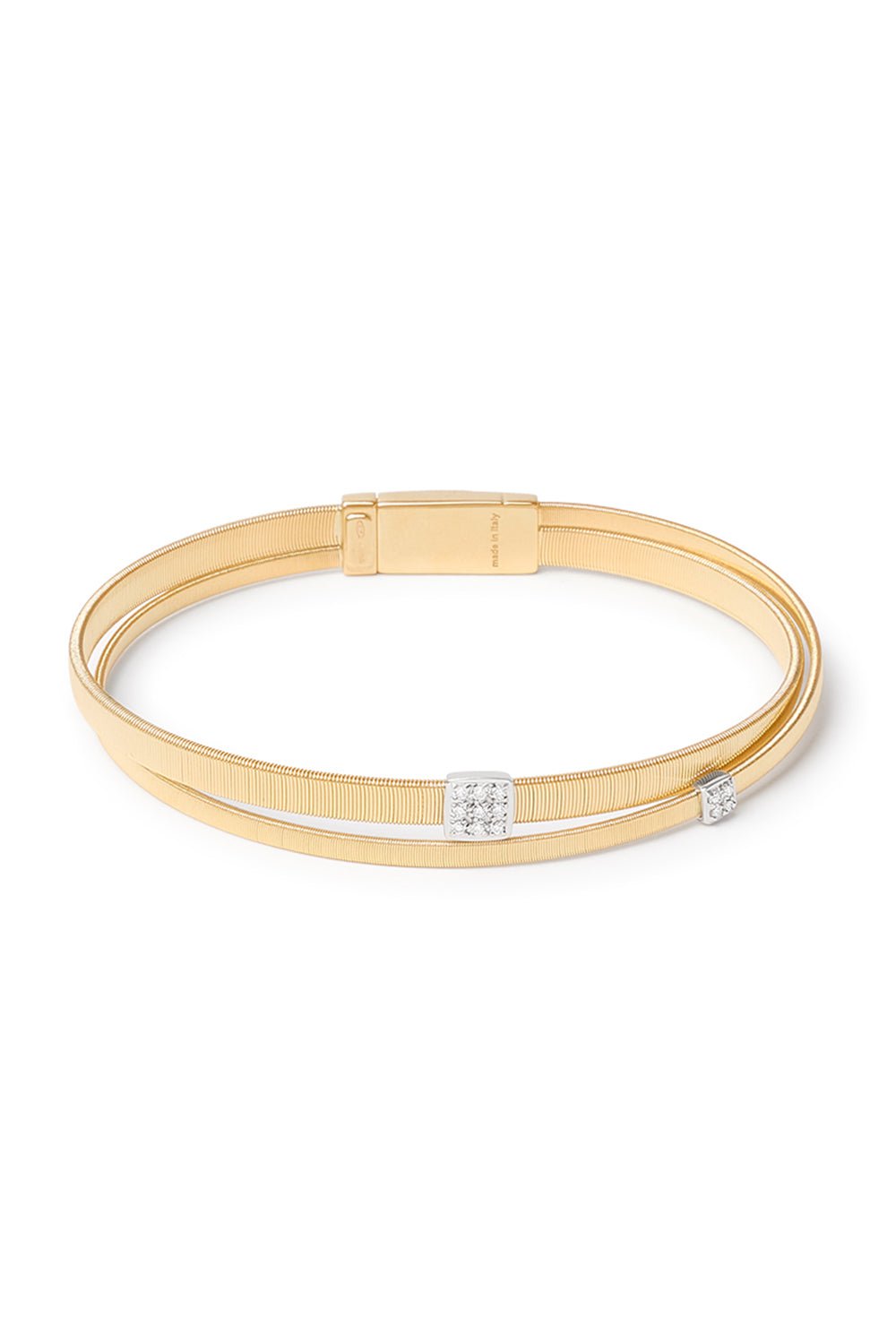MARCO BICEGO-Two Strand Coil Bracelet-YELLOW GOLD