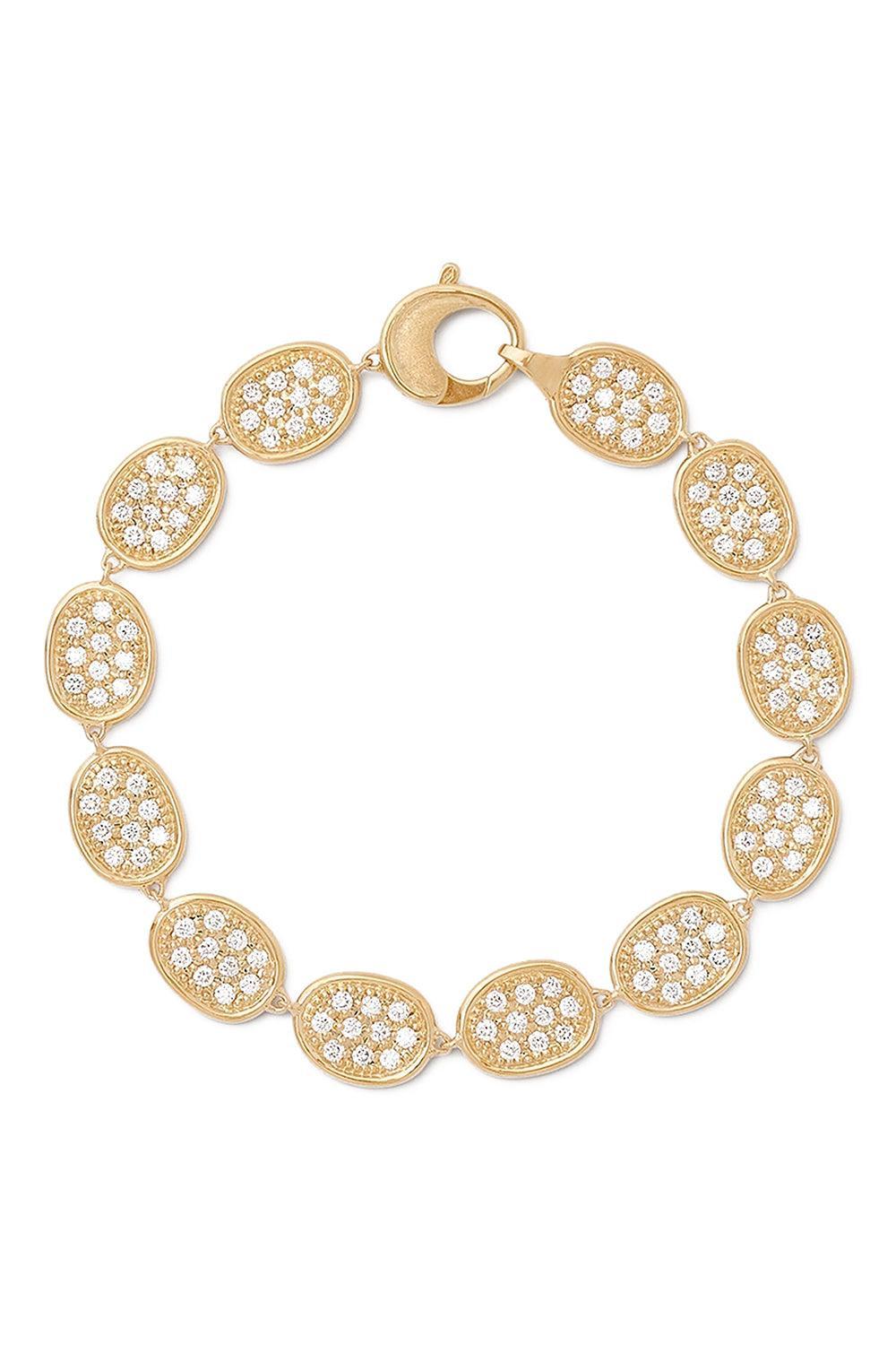Diamond Collar Lunaria Bracelet-YELLOW GOLD-7.25-JEWELRYFINE JEWELBRACELET O-MARCO BICEGO