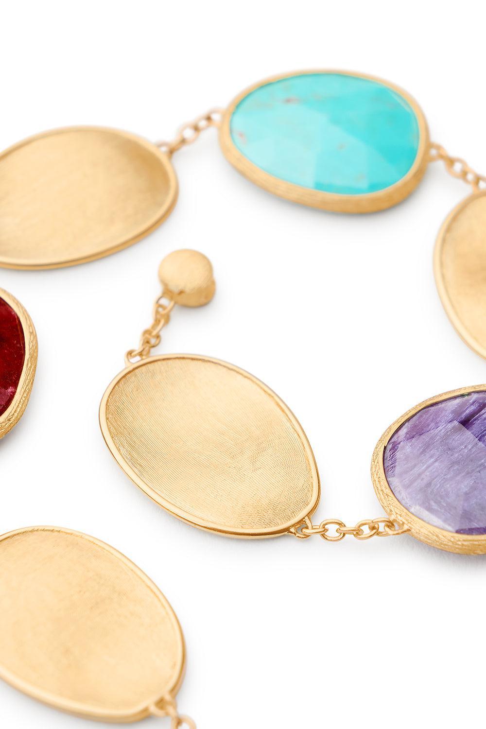Lunaria Mixed Stone Bracelet-YELLOW GOLD-7.25-JEWELRYFINE JEWELBRACELET O-MARCO BICEGO