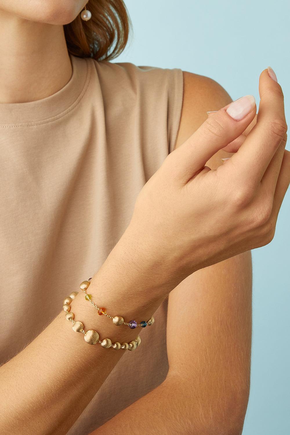 Africa Bracelet-YELLOW GOLD-7.5-JEWELRYFINE JEWELNECKLACE O-MARCO BICEGO